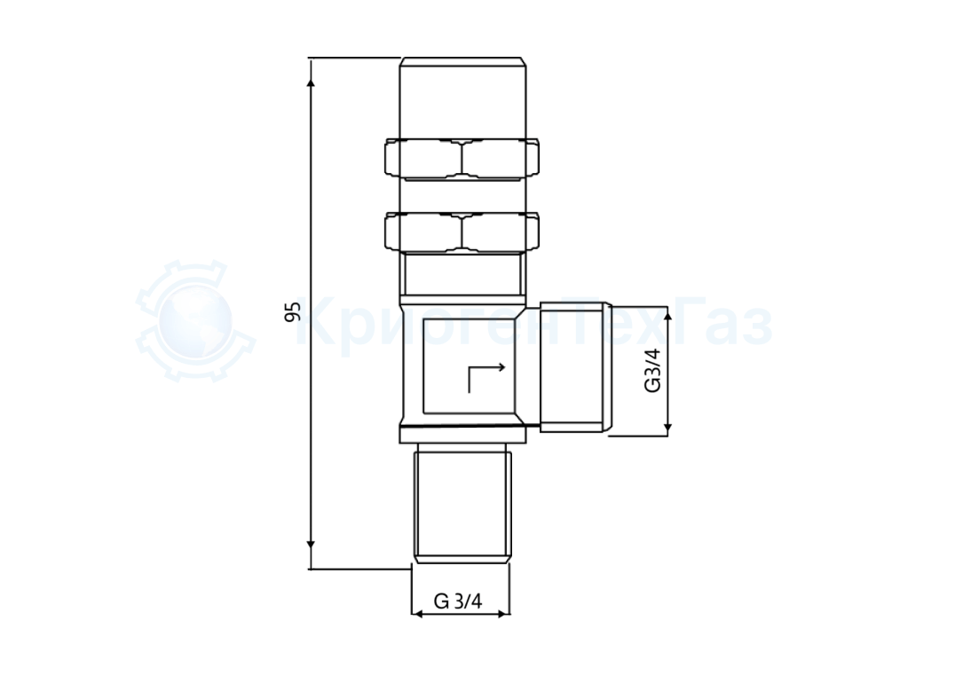 клапан предохранительный G3/4 G3/4