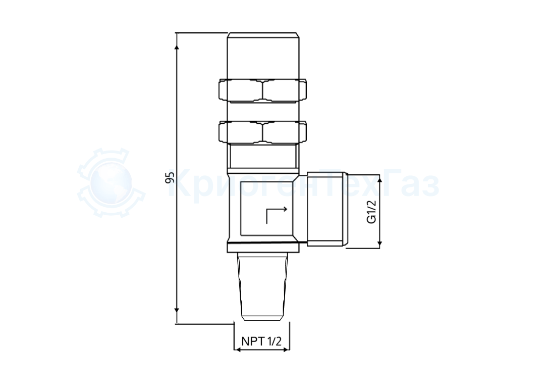 клапан предохранительный NPT1/2 G1/2